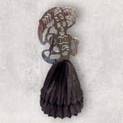 Catrina décoration en papier couleur argent