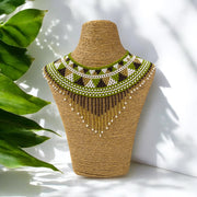 Fringed necklace