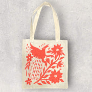 Fabric bag with Otomi embroidery