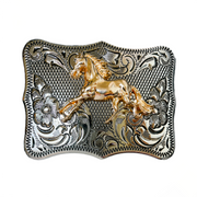 Boucle de ceinture de style cowboy occidental, cheval