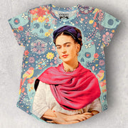 Camiseta Frida calaveras de colores