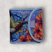 "Huitzilin"wallet with Mexican design Karani Art