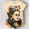 Frida T-shirt with parakeet