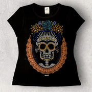 „Frida Huesuda“-T-Shirt mit mexikanischem Design Karani Art
