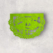 Hojas sueltas ovaladas de papel picado Catrína