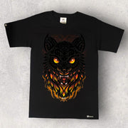 „Calupoh de fuego“-T-Shirt mit mexikanischem Karani-Art-Design