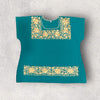 Blouse with plain embroidery, size L