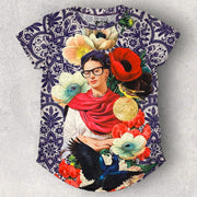 Camiseta Frida fondo floral