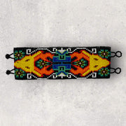 Wide ethnic design bracelet