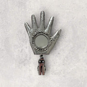 Tin Fatima hand with miracle torso