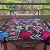 Otomi embroidered tablecloth