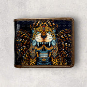 "Jaguar Zapotec" Wallet with Mexican Design Karani Art
