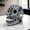 Extra large painted clay skull