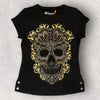 “Calavera imperial” camiseta con diseño mexicano Karani Art