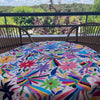 Otomi embroidered tablecloth