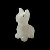Mini white onyx cat figurine
