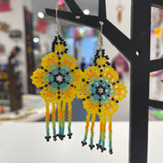 Chiapas flower earrings