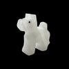 Mini white onyx dog figurine