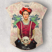 Camiseta Frida con craneo