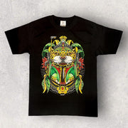 „Tlatoani stellar“-T-Shirt mit mexikanischem Karani-Art-Design