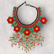 5 flower necklace