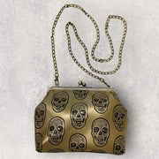 “Norma” bag with golden skulls