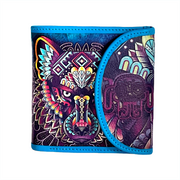 "Cuetla" wallet with Mexican design Karani Art.