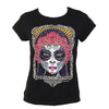 T-shirt"La Llorona"au design mexicain Karani Art
