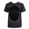 "Calavera de obsidiano" color negro camiseta con diseño mexicano Karani Art