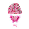 Pañalero rosa con flores y turbante para MIKROMERITO - Micuari