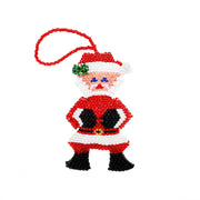 Christmas ornament of beads Santa Claus