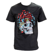 Karani-Kunst-T-Shirt mit mexikanischem Design "Tezcatlipoca".