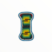 Letra “I" con imán arte Wixárika (Huichol) pequeña