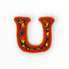 Lettre "U" en art Wixárika (Huichol) petit