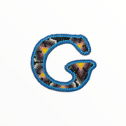 Letter "G" with magnet Wixárika (Huichol) art small