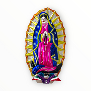 Adorno de pared Virgen de Guadalupe de hojalata