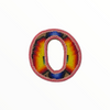 Buchstabe "O" mit Magnet Wixárika (Huichol) Kunst klein